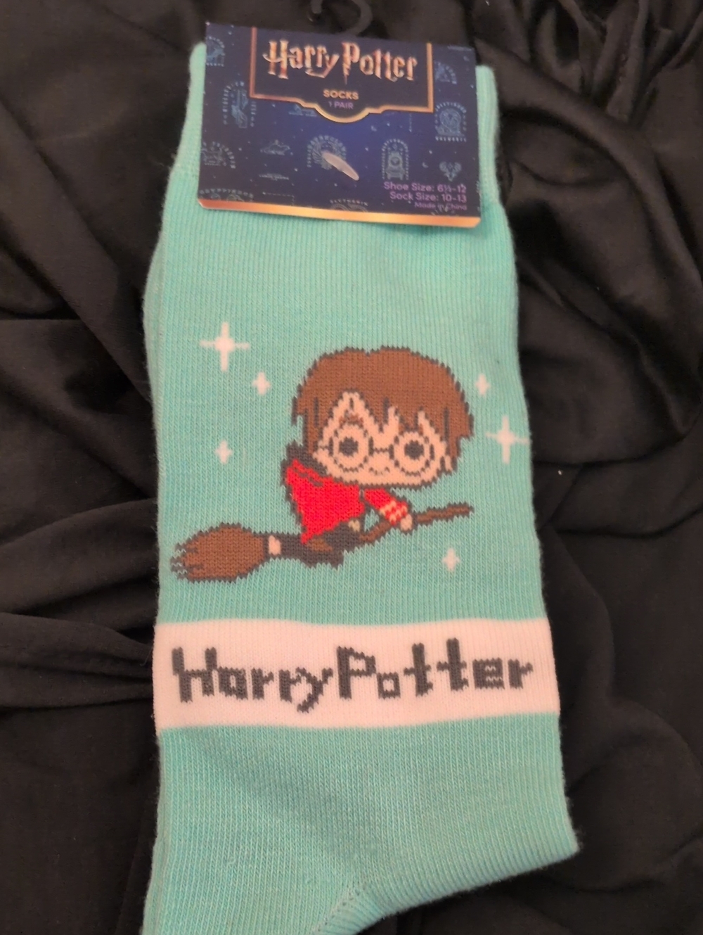 Warner Bros. Harry Potter Sea Green Socks with Red Accent